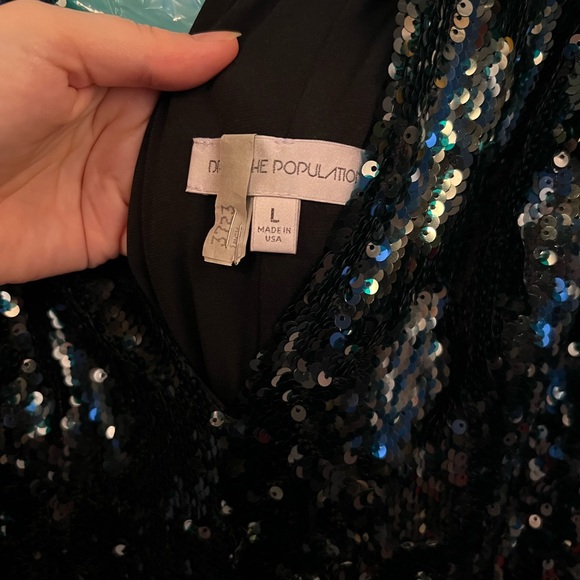 Dress The Population Emerald Sequin Dress - Sz 10 Bought at Nordstrom - Picture 8 of 9